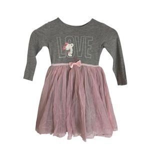 kids 4T peanuts Pink Love Ballet Tutu dress